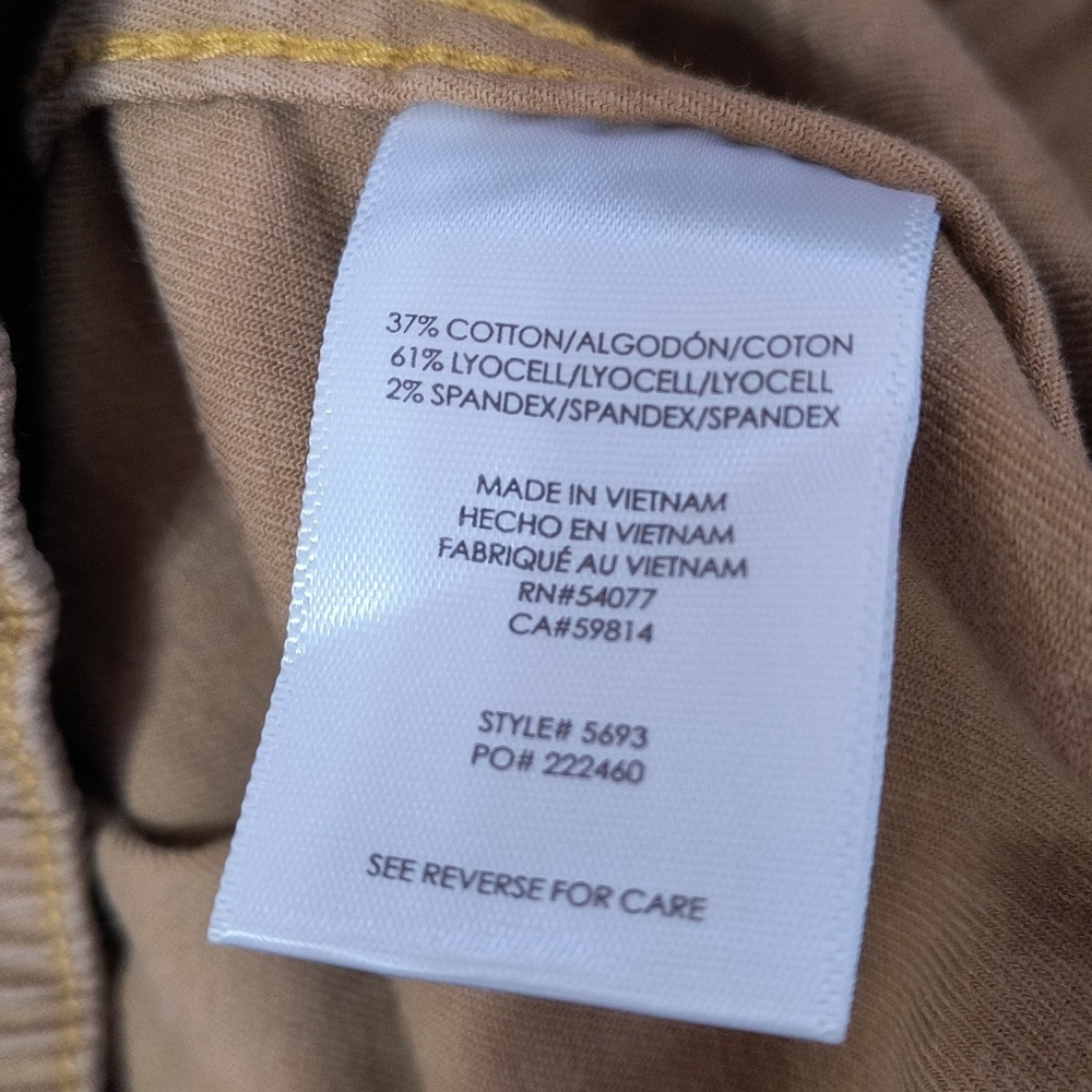 CAbi High Rise Front Tie Cropped Utility Discovery Trouser Size 4 - Picture 5 of 6